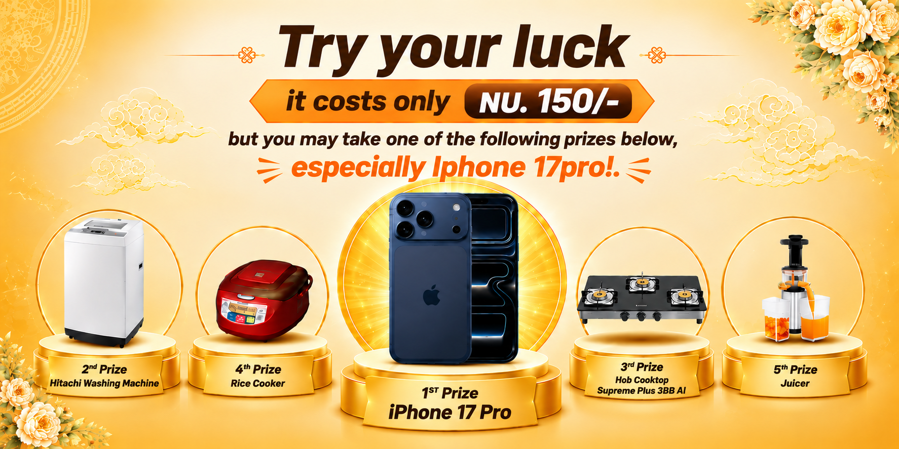 Try your luck — prizes